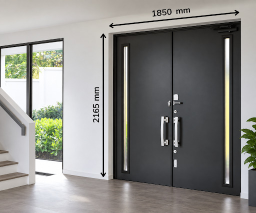Kích thước cửa chính 2 cánh